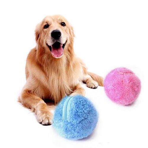 Boule Rouleau Magique Chien Chat Automatique Balle À Mâcher Jouets De Nettoyage De Sol En Peluche Boule En Peluche Électrique Automatique Pour Animaux De Compagnie