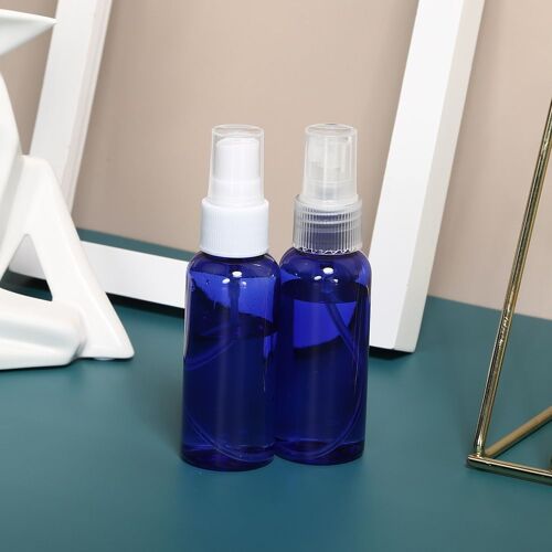 2 Pièces 50ml Mini Bouteilles De Pulvérisation Rechargeables Cosmétiques Récipients De Parfum Liquide Bouteilles Vides Portables Pour Désinfecter L'eau 