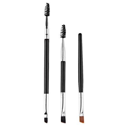 3 Pièces Pinceau À Sourcils Crayon Professionnel Double Tête Brosse À Sourcils En Bois Pinceaux De Maquillage Cils Peigne À Sourcils Crayon 