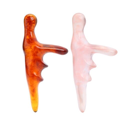 1pc Pierre Naturelle Massage Raclage Conseil Guasha Grattoir Acupoint Massage Pierre Visage Cou Masseur Soins De La Peau Outils 
