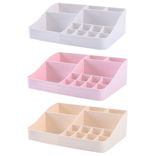 Plastique Maquillage Peau Crème Gestion Organisateur Boîte Maison Bureau Table Cosmétiques Finition Mallette De Rangement 