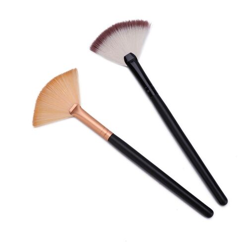 Professionnel Visage Maquillage Brosse Ventilateur Forme Fond De Teint Surligneur Blush Poudre Maquillage Brosse Visage Cosmétique Outils Maquillage Maquiagem 