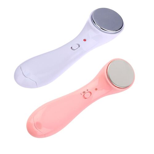 1pc Pro Ultrasons Beauté Machine Ion Lifting Visage Rides Du Visage Acné Enlèvement Beauté Dispositif Visage Soins De La Peau Masseur Outil 