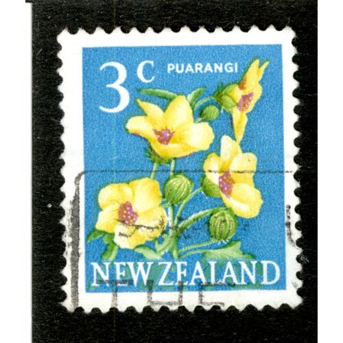 Timbre Oblitéré New Zealand, Puarangi, 3c