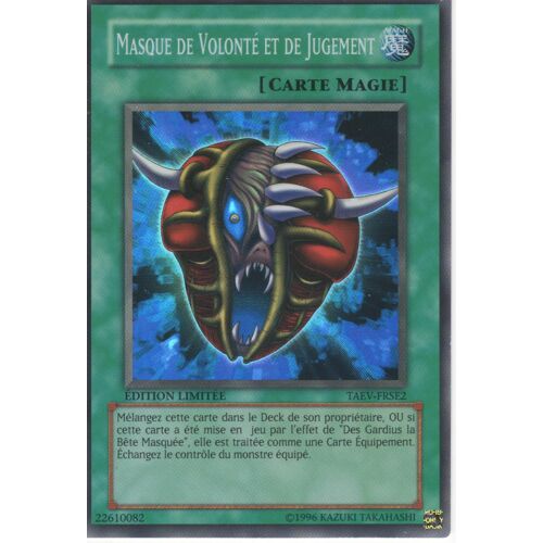 Carte Yu-Gi-Oh! "Masque De Volonté Et De Jugement" Super Rare Taev-Frse2