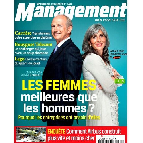 Management 189 Femmes Vs Hommes / Bouygues Telecom / Lego / Airbus / Mars / L'oréal