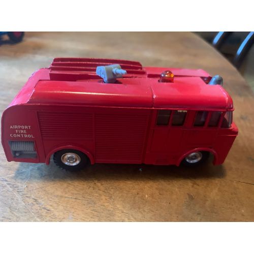 Camion De Pompiers Fire Engine Airport Fire Control Dinky Toys Made In Gb Sans Boite Modèle Original-Dinky Toys
