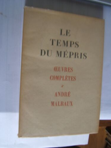 Le Temps Du Mépris.