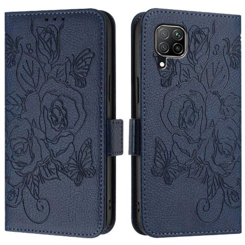 Étui Pour Huawei P40 Lite 4g Cuir Pu Portefeuille Magnétique Avec Fente Pour Carte De Crédit - Bleu Foncé