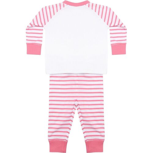 Pyjama À Rayures - Lw072 - Rayé Rose Et Blanc