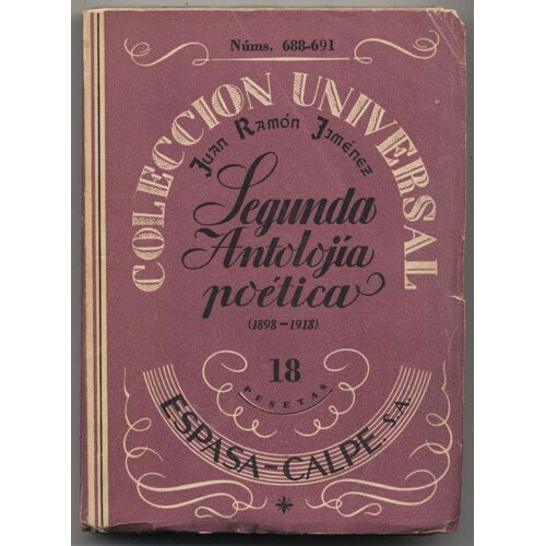Segunda Antologia Poética  1898-1918