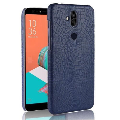 Étui Pour Classique Élégant Asus Zenfone 5 Lite Zc600kl Mode Classique D'alligator Compatibilité Anti Éraflure Housse De Protection - Bleu