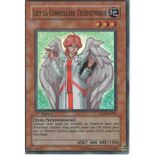Carte Yu-Gi-Oh! "Lily La Conseillère Télépathique" Super Rare Tdgs-Fr081