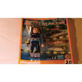 Playmobil Mag Avec Son Jouet Alex Le Policier + Armes + Menottes