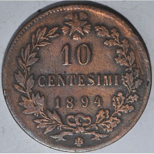 Italie - 10 Centesimi - 1894 - Umberto I - Bi - Birmingham - W045