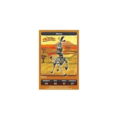 Image Vignette N°53 Marty - Madagascar - Carrefour - Dreamworks - 2010 - 8x5,5 Cm