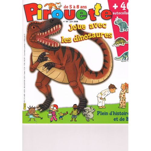 Pirouette  N° 54 : Joue Avec Les Dinosaures