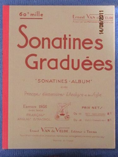 Sonatines Graduées Avec Principes Élémentaires D'analyse Et De Style