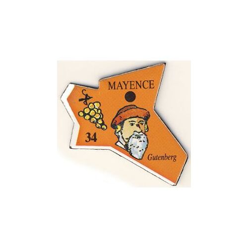 Magnet Le Gaulois - Europe - N° 34 "Mayence"