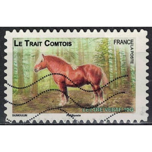 France Oblitéré Used Stamp Horse Cheval Le Trait Comtois 2013 Y&t 818