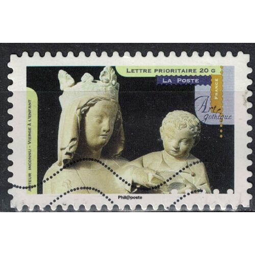 France Oblitéré Used Stamp Art Gothique Vierge À L'enfant 2013
