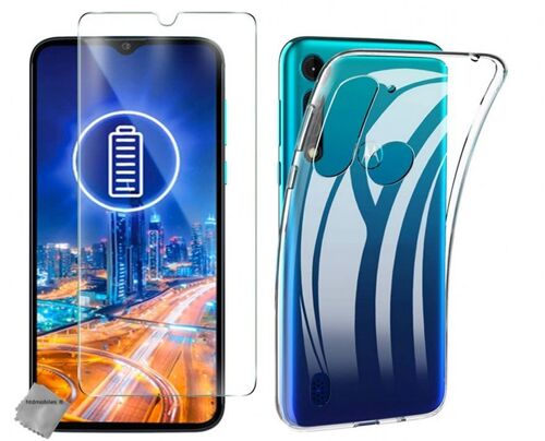Housse etui coque gel fine Motorola Moto G8 Power Lite + film ecran TRANSPARENT TPU