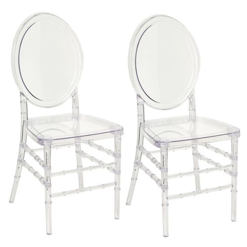 Chaise De Réception Set De 2 Transparent Montrose