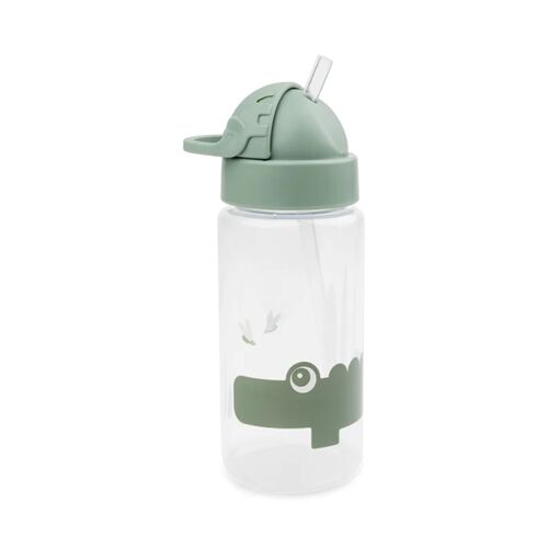Gourde Avec Paille Croco Vert - Done By Deer