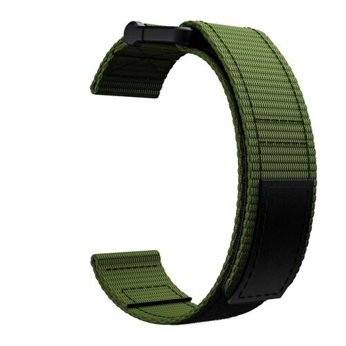 Bracelet De Montre 22 Mm Pour Garmin Fenix 5/6/7 Forerunner Approach Nylon Vert