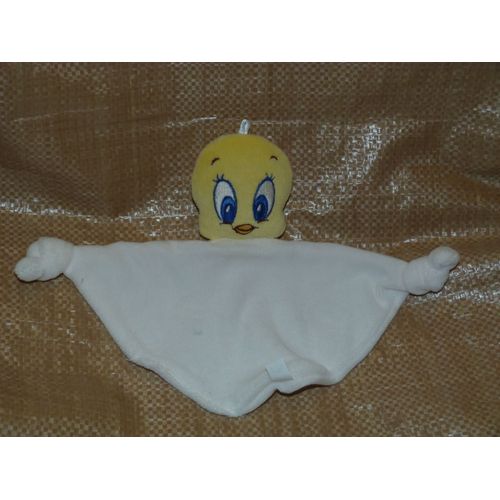 Doudou Triangle Blanc Oiseau Jaune Titi Ce