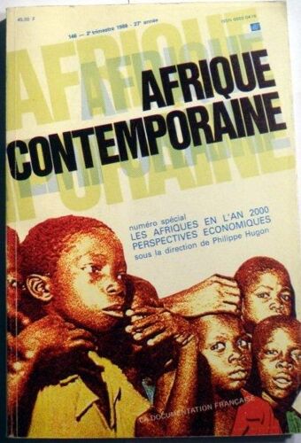 Afrique Contemporaine N 146,Perspectives Economiques