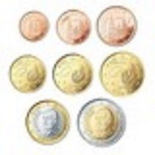 Serie 8 Pieces Euros Malte 2008 1 Ct A 2 Euros