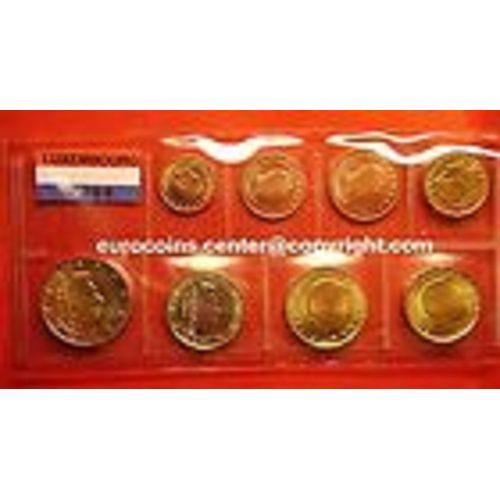 Serie 8 Pieces Euros Luxembourg 2004 1 Ct A 2 Euros
