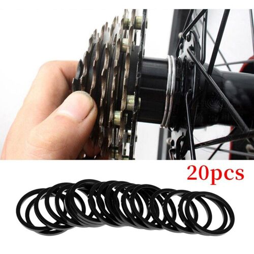 Rondelle D'espacement De Pignon De Vélo De Montagne, Rondelle De Volant D'inertie, Support Inférieur, Axe Central 2mm, 20 Pièces