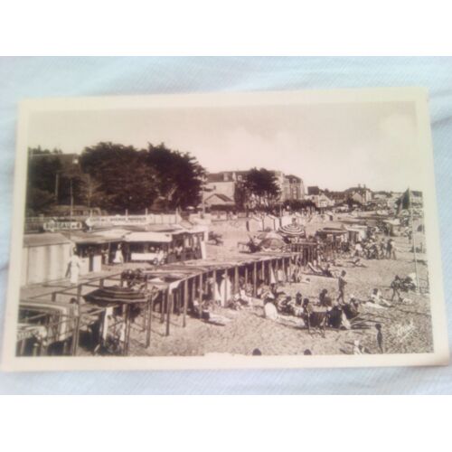 Carte Postale Ancienne Neuve Pornichet Les Pins La Plage Devant Le Family Hôtel