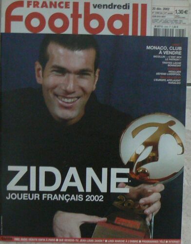 France Football 2958bis  N° 2958 : Zidane Joueur Français 2002