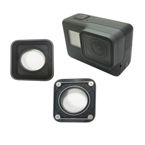 Objectif de caméra de remplacement pour Gopro Hero 5 pièces de protection en verre Len pièces de réparation pour Gopro 5 cadre en aluminium noir