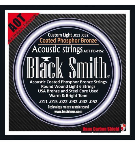 Black Smith Aot-Pb1152 - Jeu Cordes Acoustiques Aot 11-52