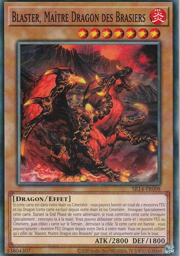 Carte Yu-Gi-Oh - Blaster Maitre Dragon Des Brasiers - Sr14-Fr008