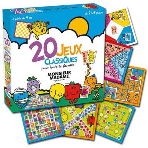Abysse Corp MONSIEUR MADAME - Jeu de plateau - 20 Jeux classiques