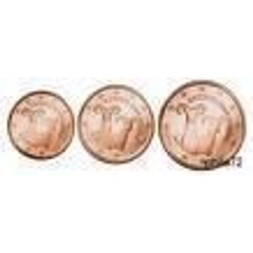 6 Pieces Euros De 1ct A 50 Cts Chypre 2008