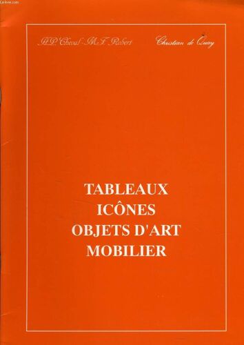 Catalogue De Vente Aux Encheres : Tableaux, Icônes, Objets D'art, Mobilier Le Lundi 17 Decembre 1990 À L'hotel Drouot