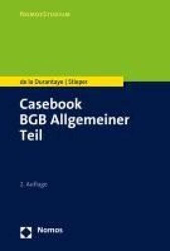Casebook Bgb Allgemeiner Teil