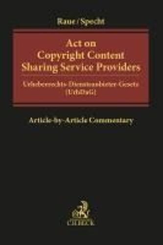Act On Copyright Content Sharing Service Providers