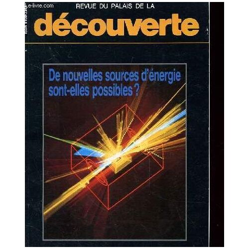 Revue Du Palais De La Decouverte N°183