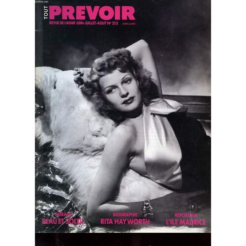 Lot De 4 Bulletins De L'agmf, Tout Prevoir - Du N° 208, 210, 211 Et 213 - Therapie Et Peau Et Soleil - Rita Hay Worth
