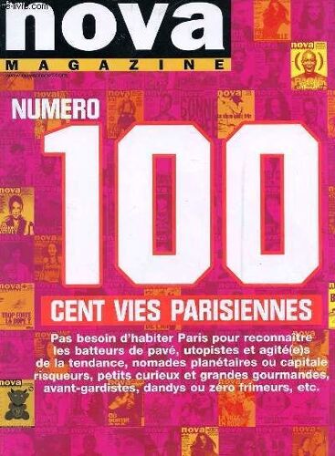 Nova Magazine - N° 100 - Avril 2003 - Cent Vies Parisiennes