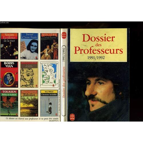 Dossier Des Professeurs 1991 / 1992