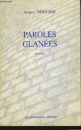 Paroles Glanées