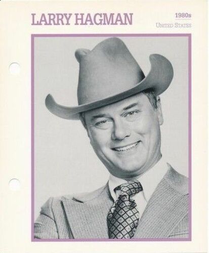 Movie Star Card [Carte Perforée En Langue Anglaise] Larry Hagman
